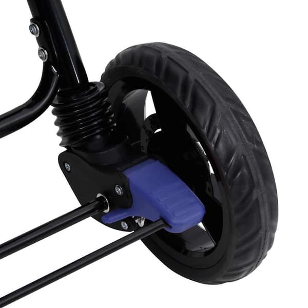 vidaXL Tandem tvillingvagn marinblå stål