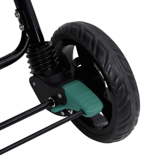 vidaXL Tandem tvillingvagn grön stål