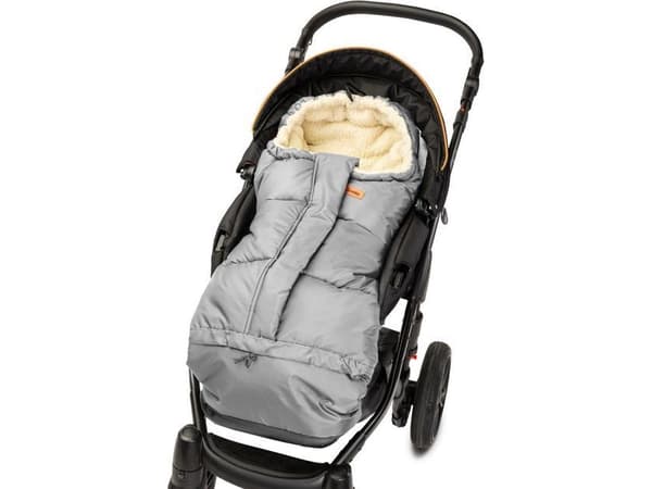 Sensillo COMBI FOOTMUFF 3in1 WOOL - GRAY