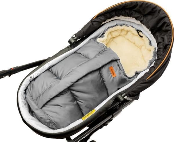 Sensillo COMBI FOOTMUFF 3in1 WOOL - GRAY