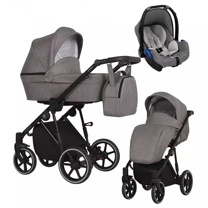 Barnvagn Molto 3i1 inkl. bilstol Trix Grey