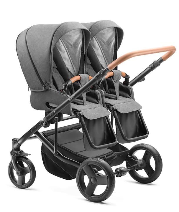 Syskonvagn Duo 2 sittdel Cognac
