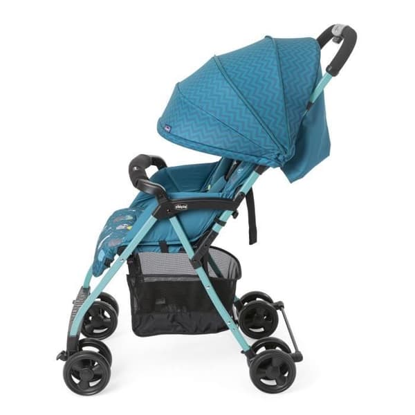 CHICCO Ohlala 3 kompakt vagn - Från födseln - Upp till 15 kg - Lutande ryggstöd - Säkerhetsbygel - Blue Space