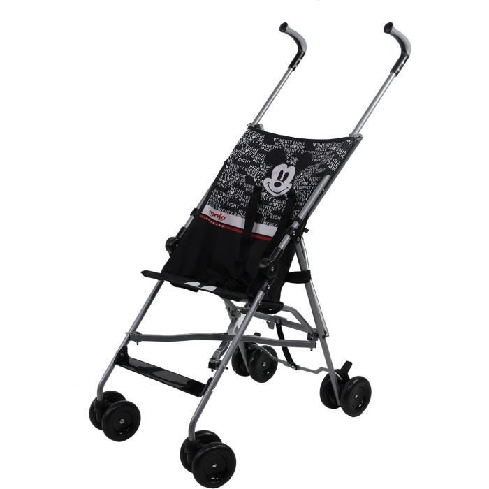 NANIA First Eazy Pushchair - 6-36 månader - 360° svängbara hjul - Mickey Typo