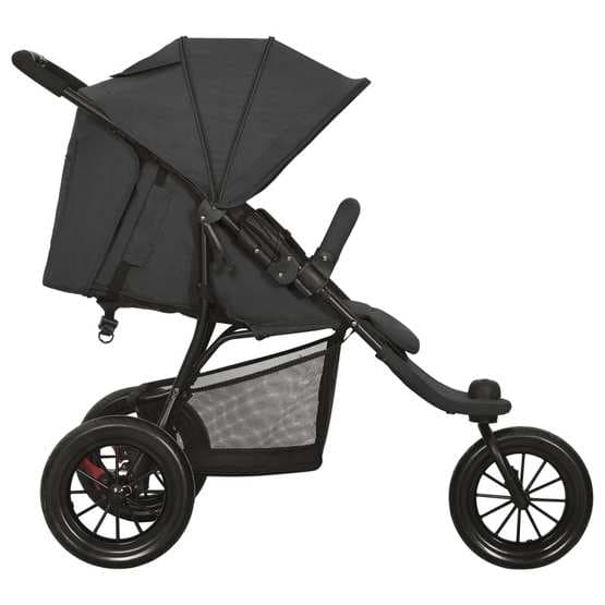 Barnvagn Antracit Stål