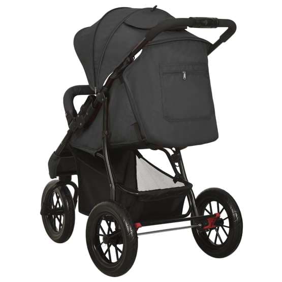 Barnvagn Antracit Stål