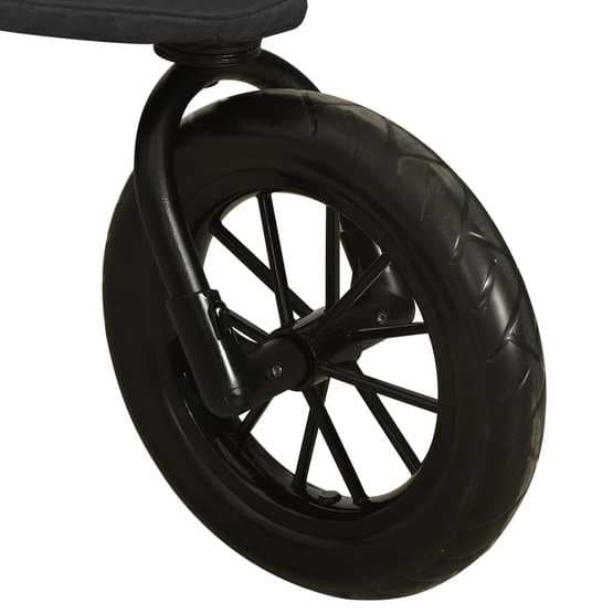 Barnvagn Antracit Stål