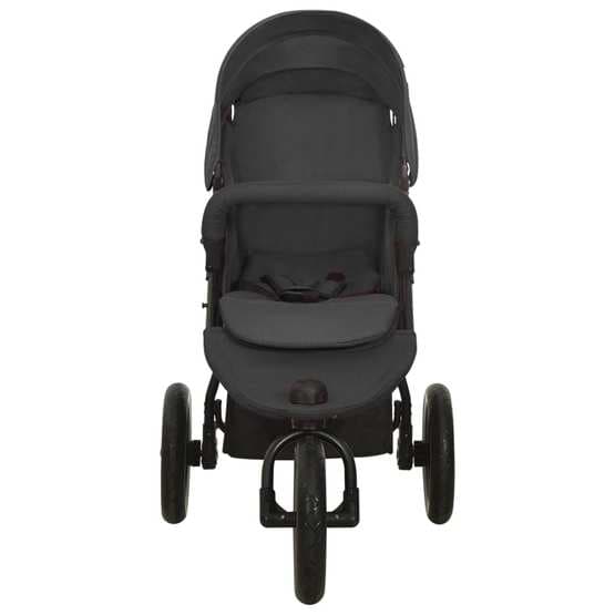 Barnvagn Antracit Stål