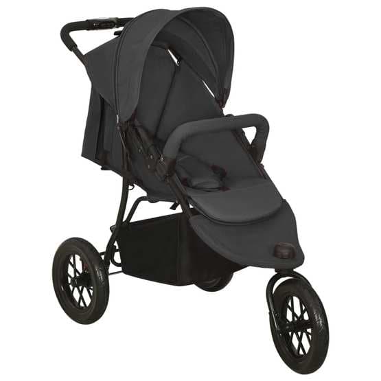 Barnvagn Antracit Stål