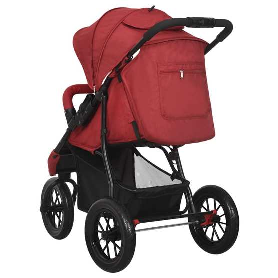 Barnvagn Röd Stål