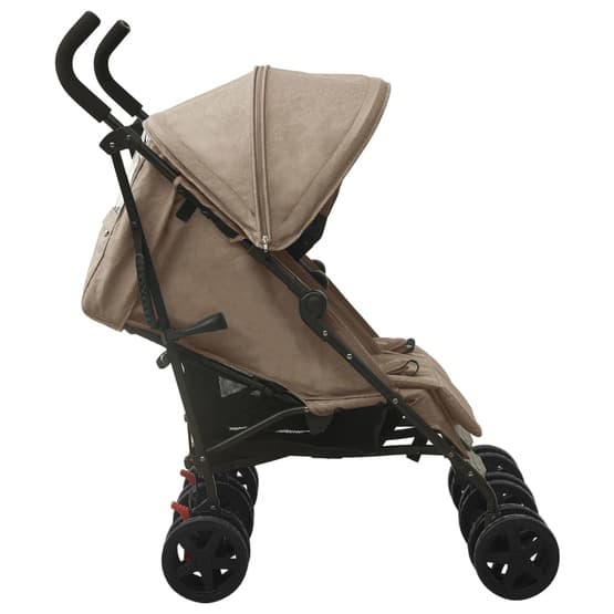Tvillingvagn Taupe Stål - 3