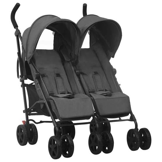 Tvillingvagn Antracit Stål - 1