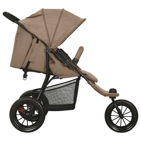 Tvillingvagn Taupe Stål - 1