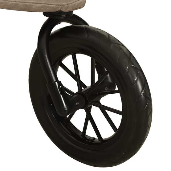 Tvillingvagn Taupe Stål - 1