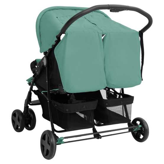 Tvillingvagn Grön Stål - 1