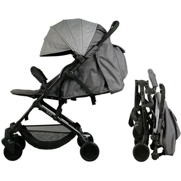 Bambisol Yuko² stadsvagn - från födseln - 1-handsvikning - Eco Heather Grey