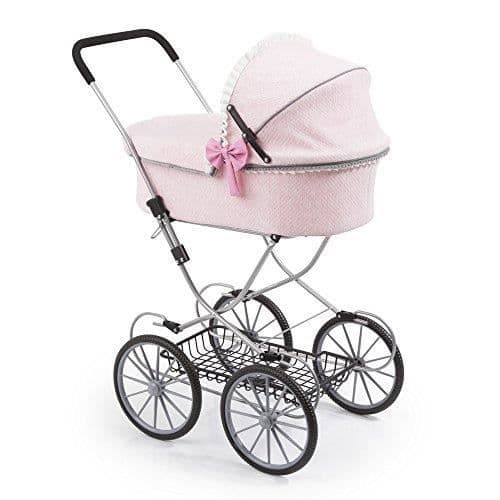 REIG - Dockvagn Bebe-Paseo Classic Vintage Pink, - RER12151