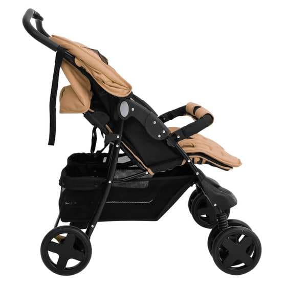 Tvillingvagn Taupe Stål - 2