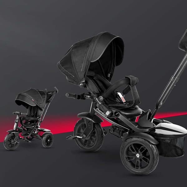 Qplay Lastenrattaat Tricycle Premiun Hopeinen
