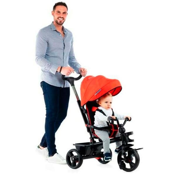 Molto Trychiclo Med Dubbelbroms Och Frihjul Urban Trike Basic 99 Cm Orange