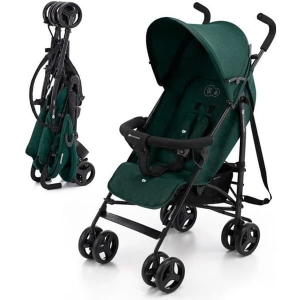 Kinderkraft TIK Lättviktsvagn, väger endast 6,5 kg, resevagn, lättklämd, ställbart ryggstöd i liggläge, fr.