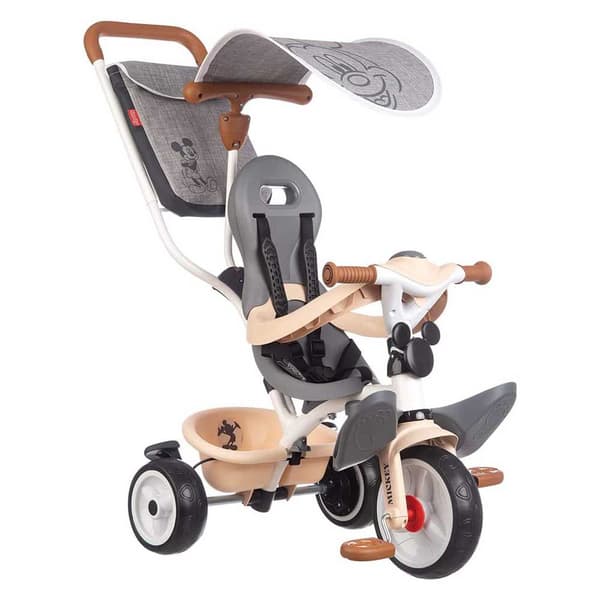 Smoby Kolmipyörä Mickey Baby Balade Plus Hopeinen