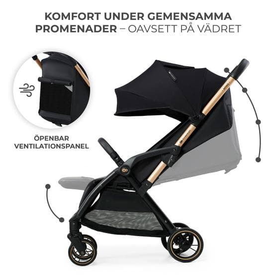 Springvagn - Apino Raven Black