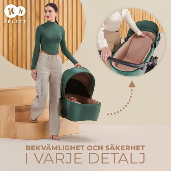 Barnvagn - 2W1 Prime 2 Dark Green