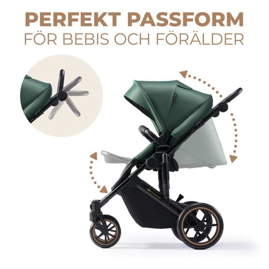 Barnvagn - 2W1 Prime 2 Dark Green