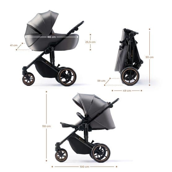 Klapvogn - 2W1 Prime 2 Shadow Grey