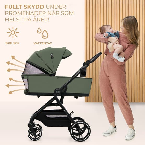 Klapvogn - Yoxi 2In1 Mystic Green