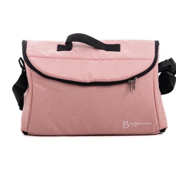 BEBELISSIMO - 3 i 1 trio kombinerad barnvagn - 0m bilbarnstol - liggdel - från födseln - upp till 22 kg - Victoire I-Size - rosa