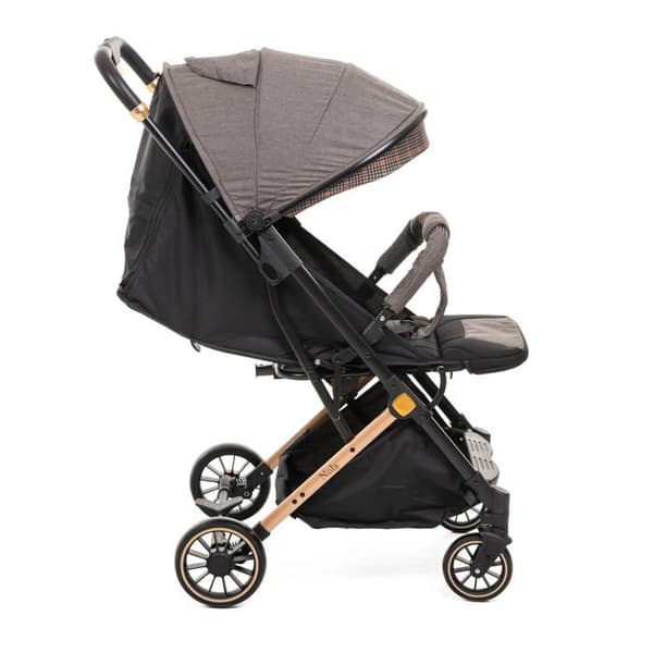 Bebelissimo - Ultra Compact City Barnvagn - Från 0 till 36 månader - Nola - grå