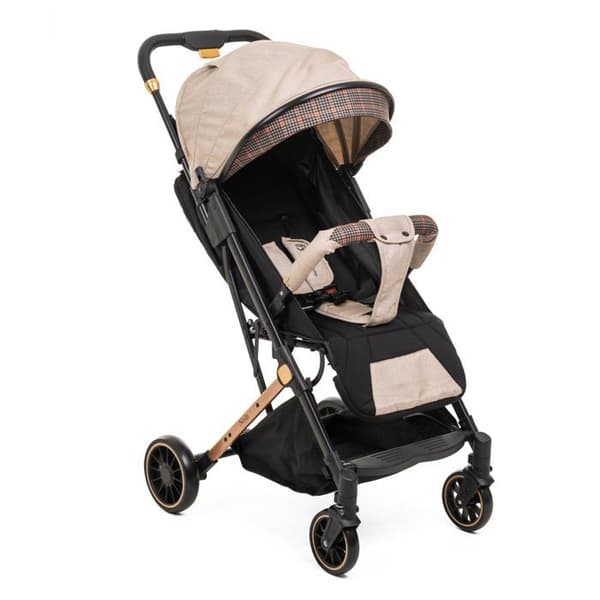 Bebelissimo - Ultra Compact City Barnvagn - Från 0 till 36 månader - Nola - beige