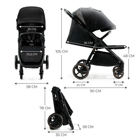 Klapvogn - Mitzy Ink Black