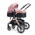 Miniatyrbild 2 av 4: Bebelissimo - Cabriolet vagn - kombinerad - Cabriolet - 2 i 1 - vikt 0-22kg - NYA - rosa