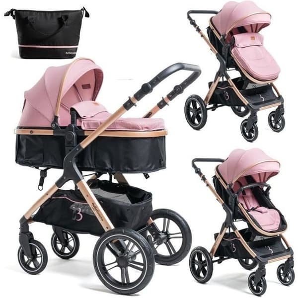 Bebelissimo - Cabriolet vagn - kombinerad - Cabriolet - 2 i 1 - vikt 0-22kg - NYA - rosa