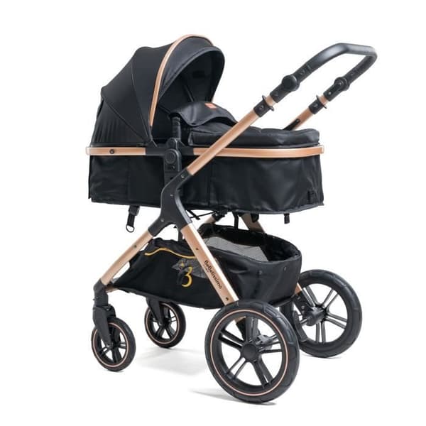 Bebelissimo - Cabriolet vagn - kombinerad - Cabriolet -2 i 1 - vikt 0-22kg - NYA - svart