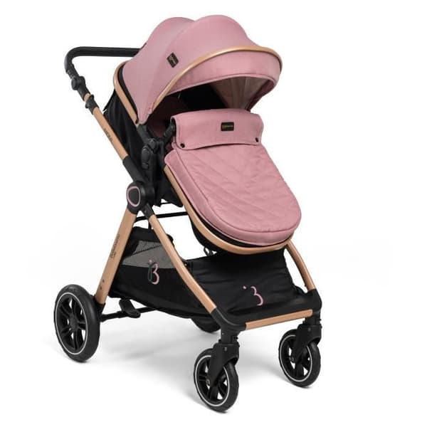 Bebelissimo - Cabriolet vagn - kombinerad - Cabriolet - 2 i 1 - vikt 0-22kg - Nicea - rosa