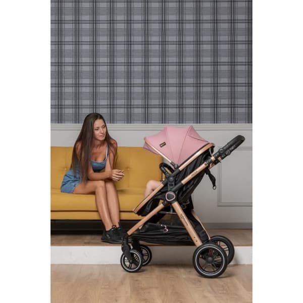 Bebelissimo - Cabriolet vagn - kombinerad - Cabriolet - 2 i 1 - vikt 0-22kg - Nicea - rosa
