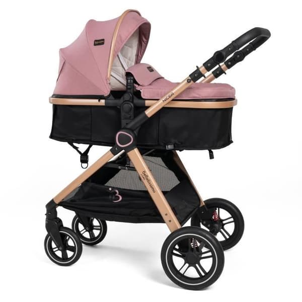 Bebelissimo - Cabriolet vagn - kombinerad - Cabriolet - 2 i 1 - vikt 0-22kg - Nicea - rosa