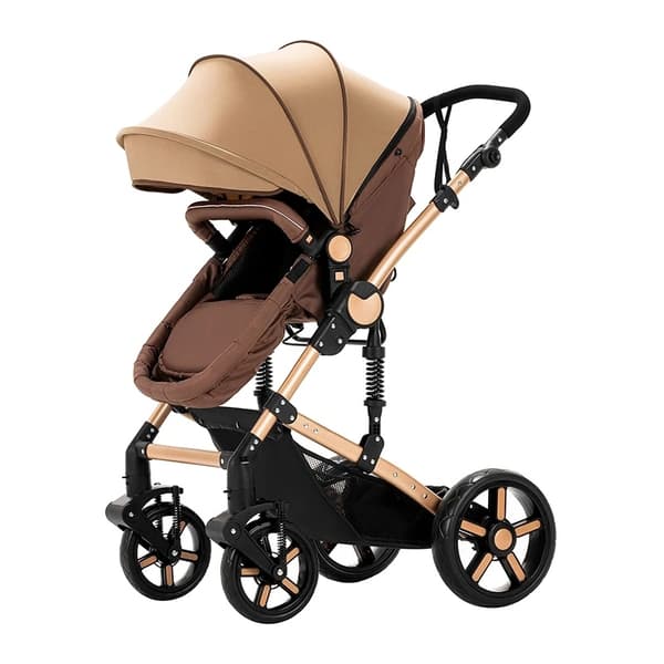 Klapvogn, 3 i 1 Multifunktion, Høj Landskab, 588-Khaki 588-Khaki