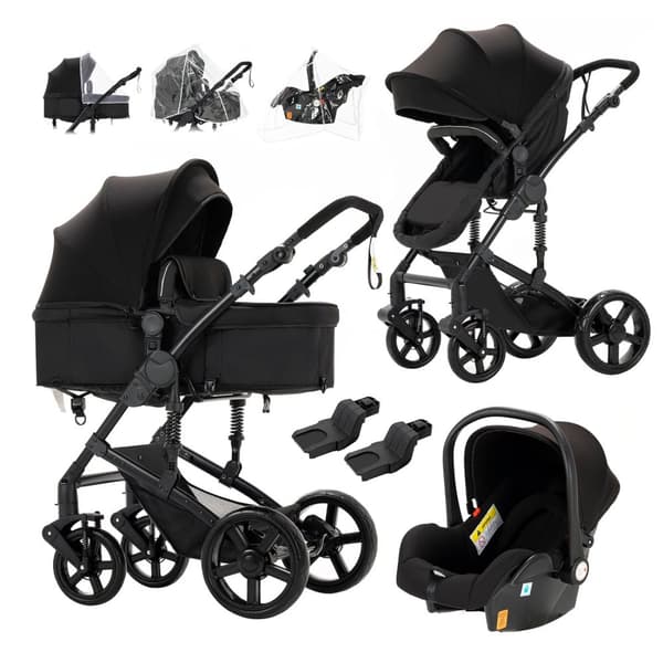 Lastenrattaat, 3-in-1 Toiminnallisuus, 20kg Kantokyky, Kompakti Taittokoko