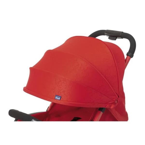 CHICCO Ohlala 3 stadsvagn - Passion Red - Lutande ryggstöd - Säkerhetsbygel