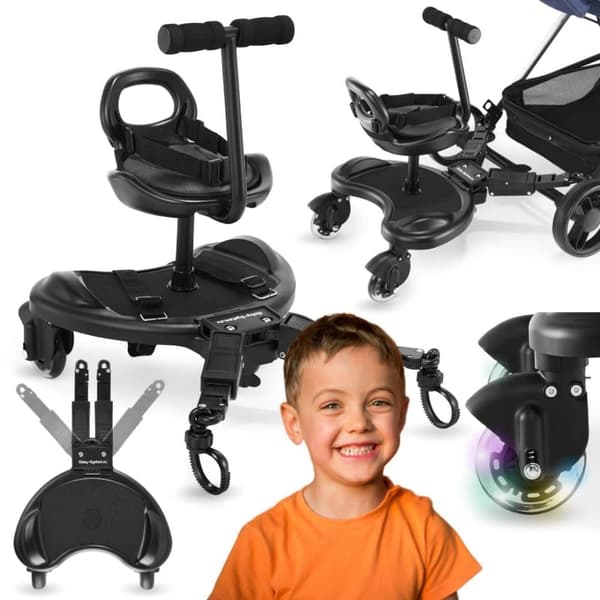 Moby-System Universal Extension til Mr Buggy 2in1 klapvogn med sæde og LED hjul