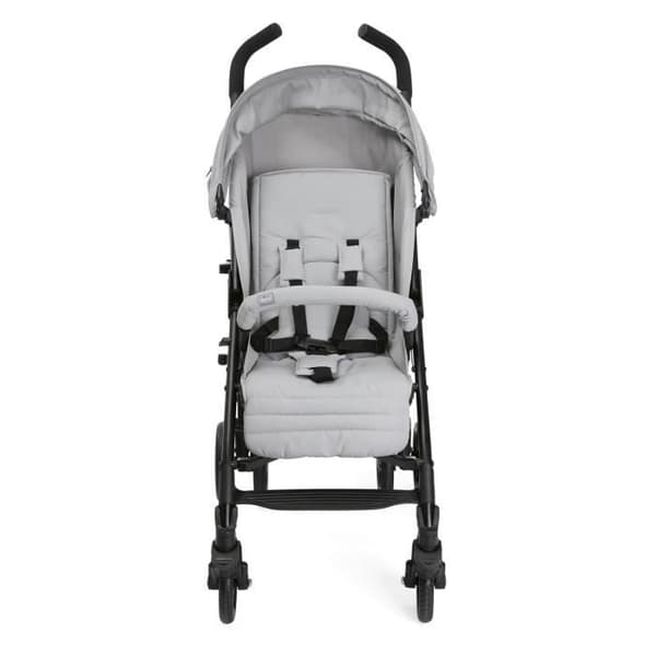 CHICCO Liteway 4 Barnvagn - Från födseln - Upp till 22 kg - 5-läges lutande ryggstöd - Svängbara framhjul - Grå
