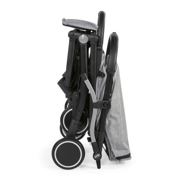 CHICCO Trolley Me - Kompakt hopfällbar vagn - Från 0 till 15 kg - Säkerhetsbygel - Grå