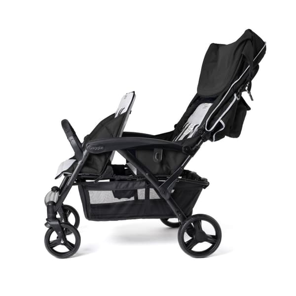 GAGGLE Odyssey 4x4 Quad Barnvagn för 4 barn | Buggy med soltak i Grå/Svart | 4 personers vagn hopfällbar för barn 6 månader till 4 år