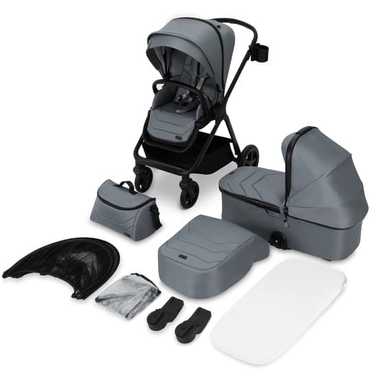 Momi - Giselle Barnvagn 2In1 Grå