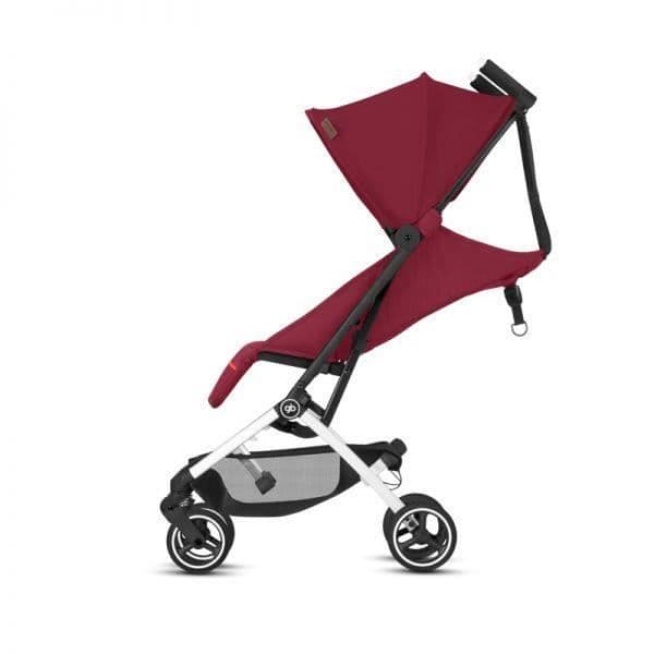 GB Gold Pockit+ All City Velvet Pushchair - Från 3 år - Upp till 17kg - Lutande ryggstöd - Svängbara fjädrande hjul - Svart